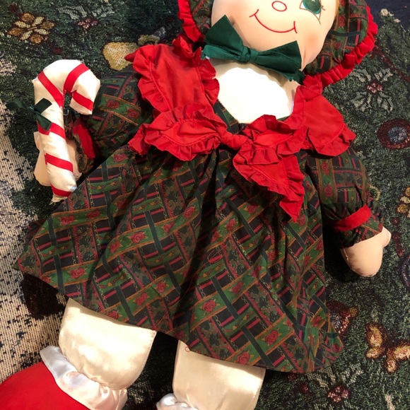 Vintage Sweet Christmas Kids 28” Plush Doll - Picture 3 of 10